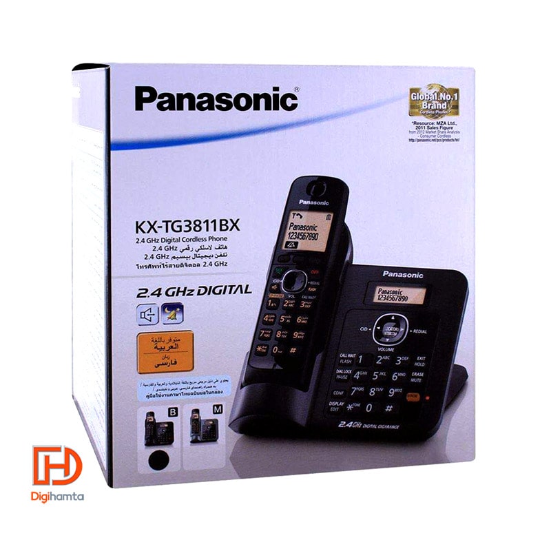 تلفن بی سیم پاناسونیک مدل Panasonic KX-TG3811BX
